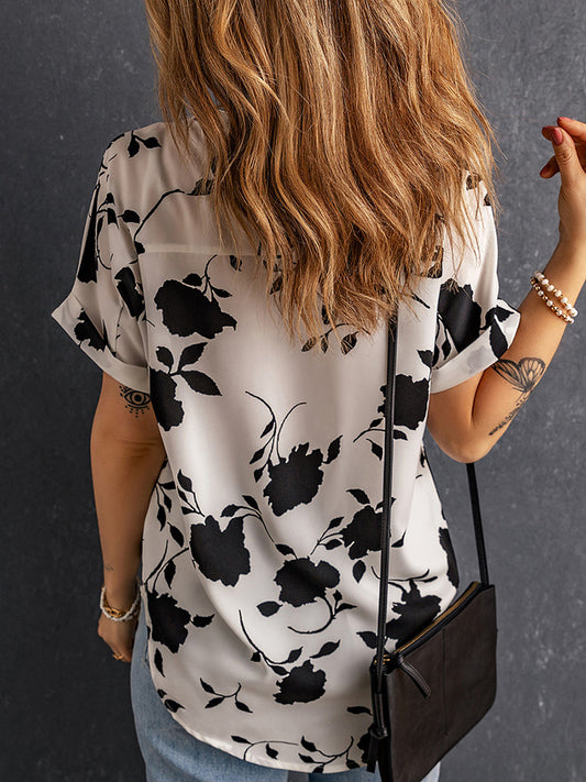 Wild Card Short Sleeve Blouse