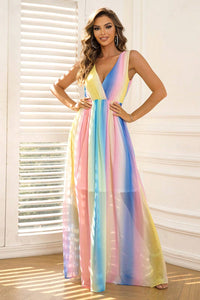 Unique Expression Maxi Dress-Multicolor