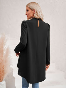 Mock Me  High-Low Blouse