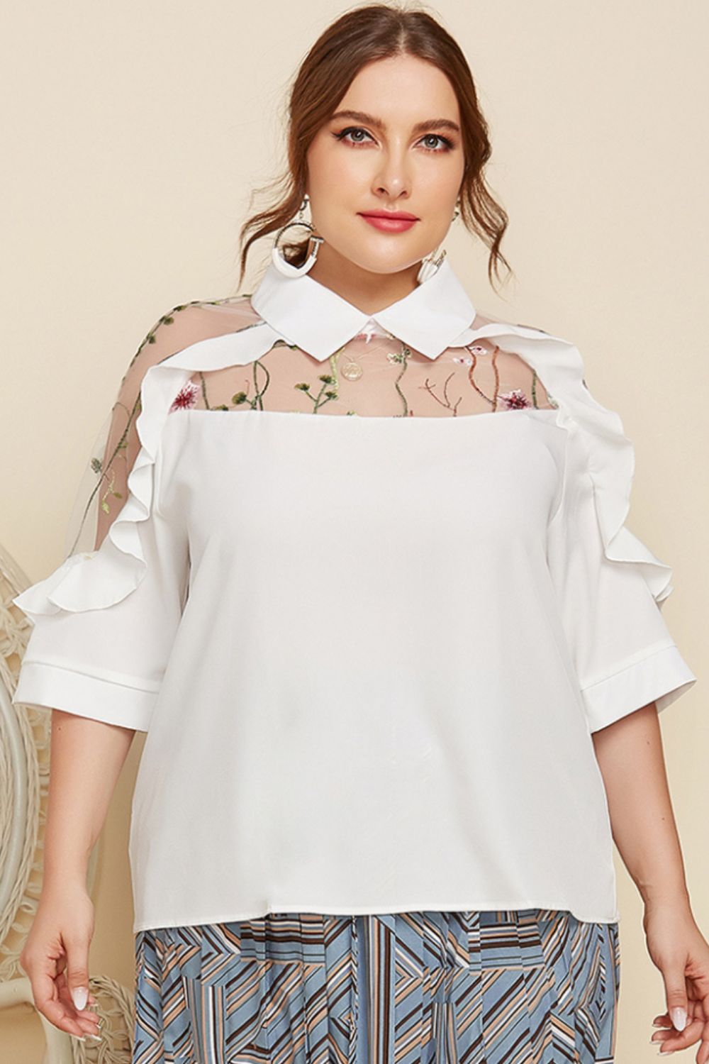 On The Vine  Collared Blouse