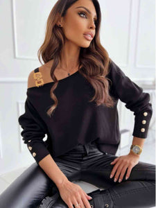 Buckle AND Buttons Top