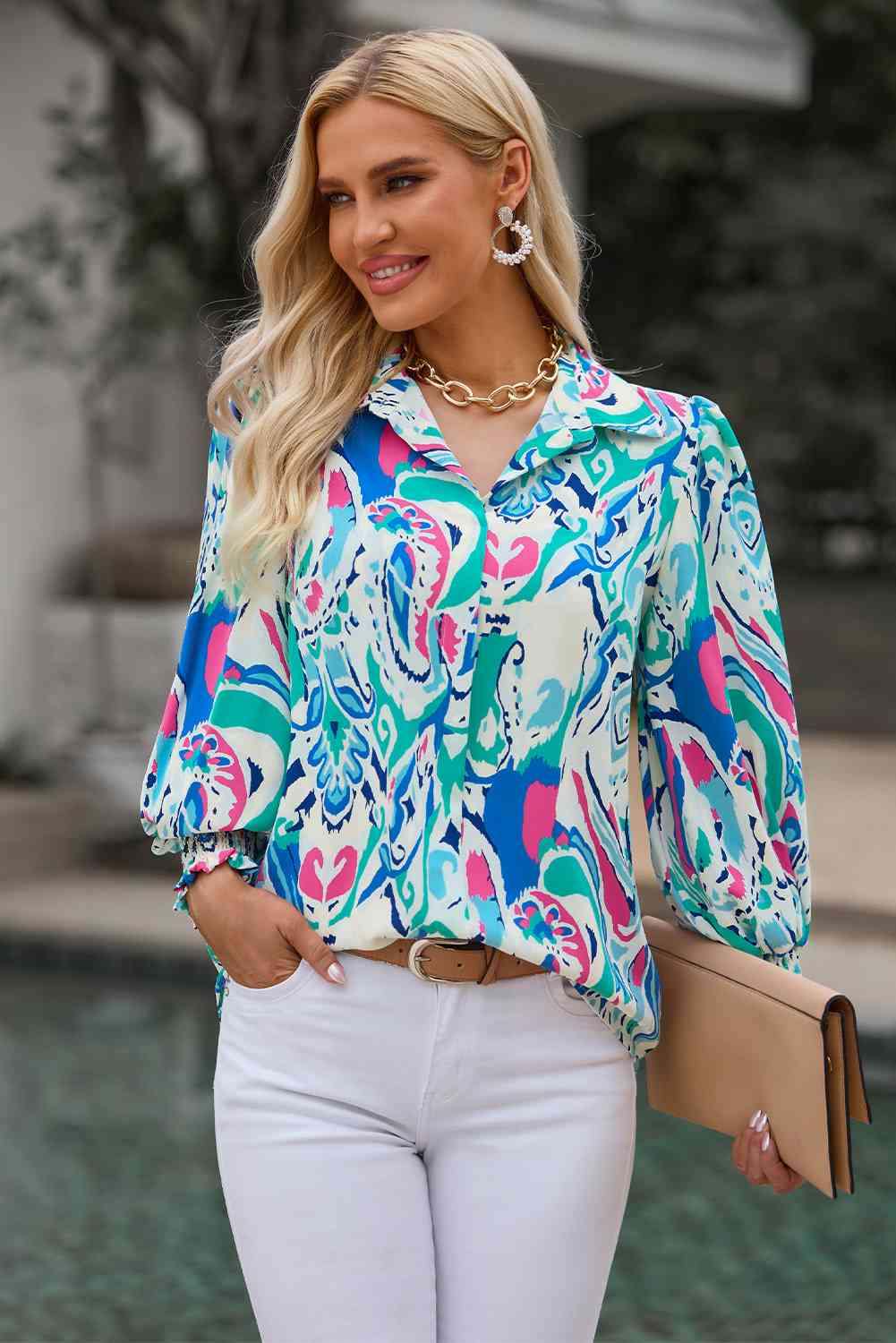 Enrapture Collared Blouse