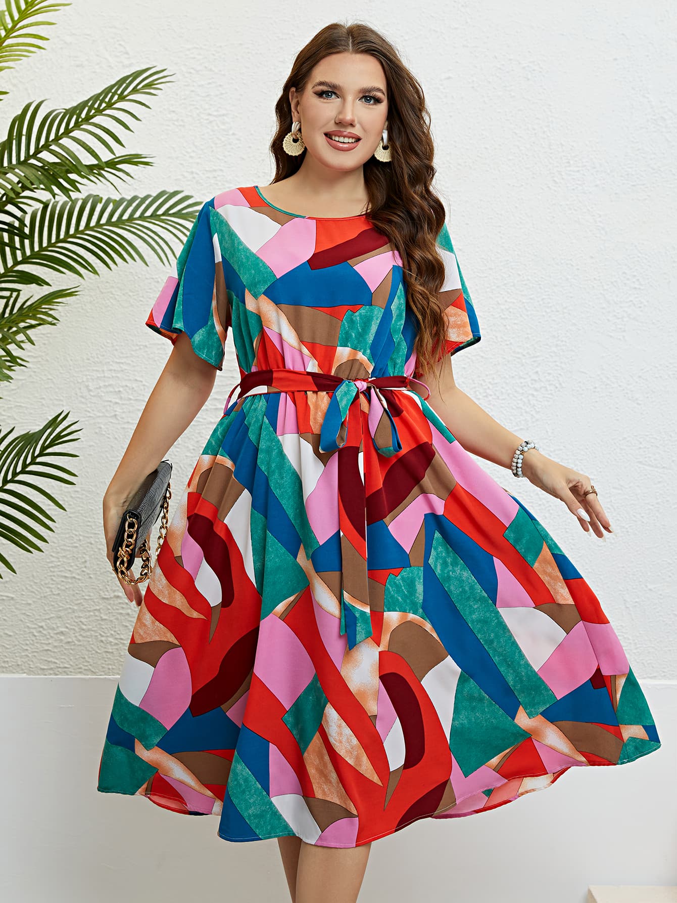 Vibrant Joy Dress-Multi