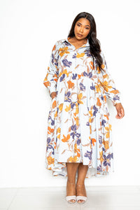 Cool Breeze and Puff Sleeves Dress