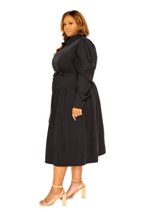 Enthrall Jacket Dress-Black