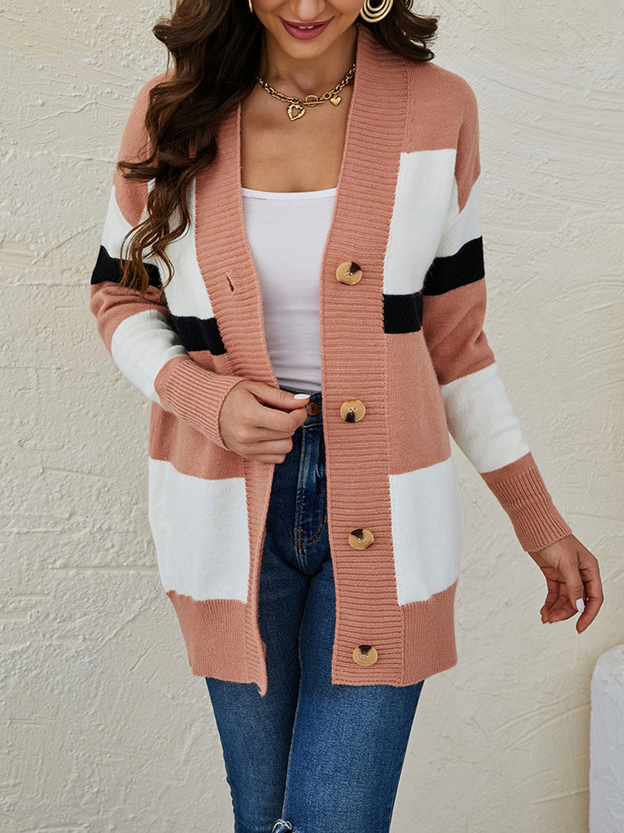 Surrounded By Grace Cardigan-Brunt Coral